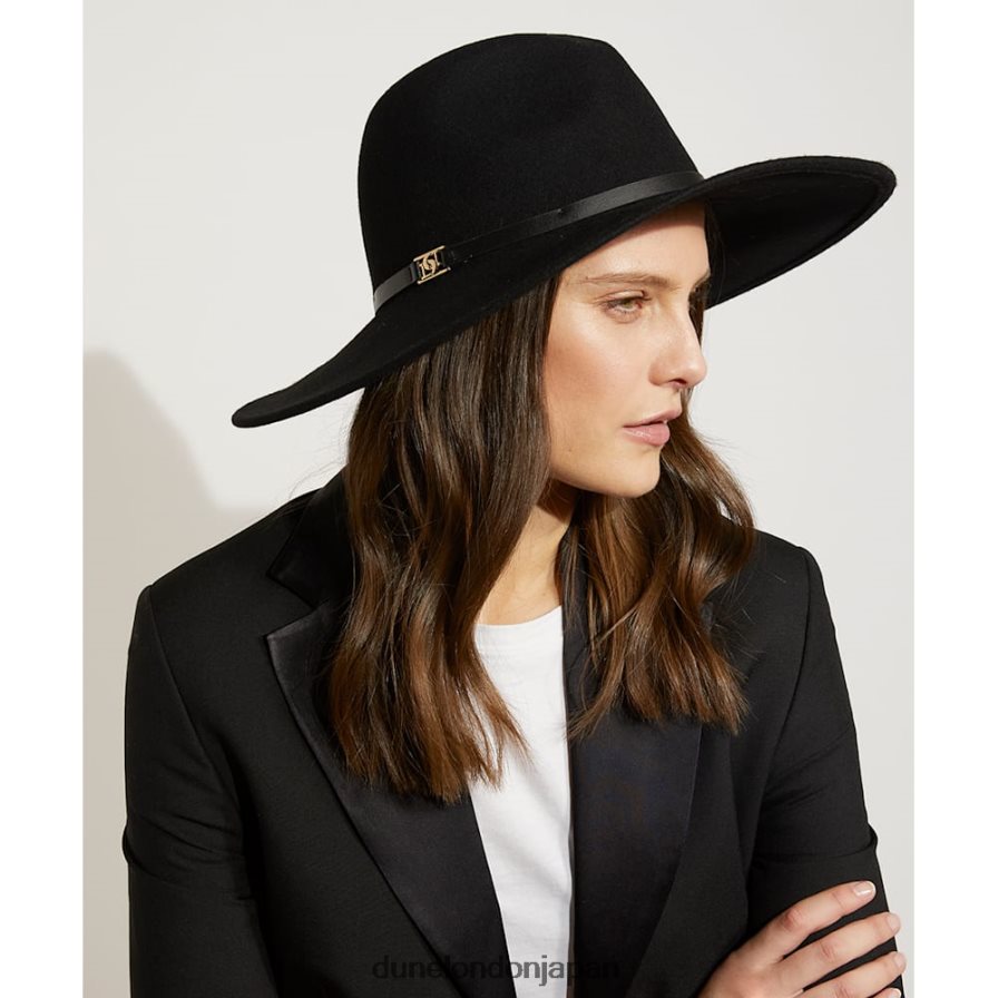 フランシス ブランドのウールフェドーラ帽 黒 女性 Dune London 4JB82R293