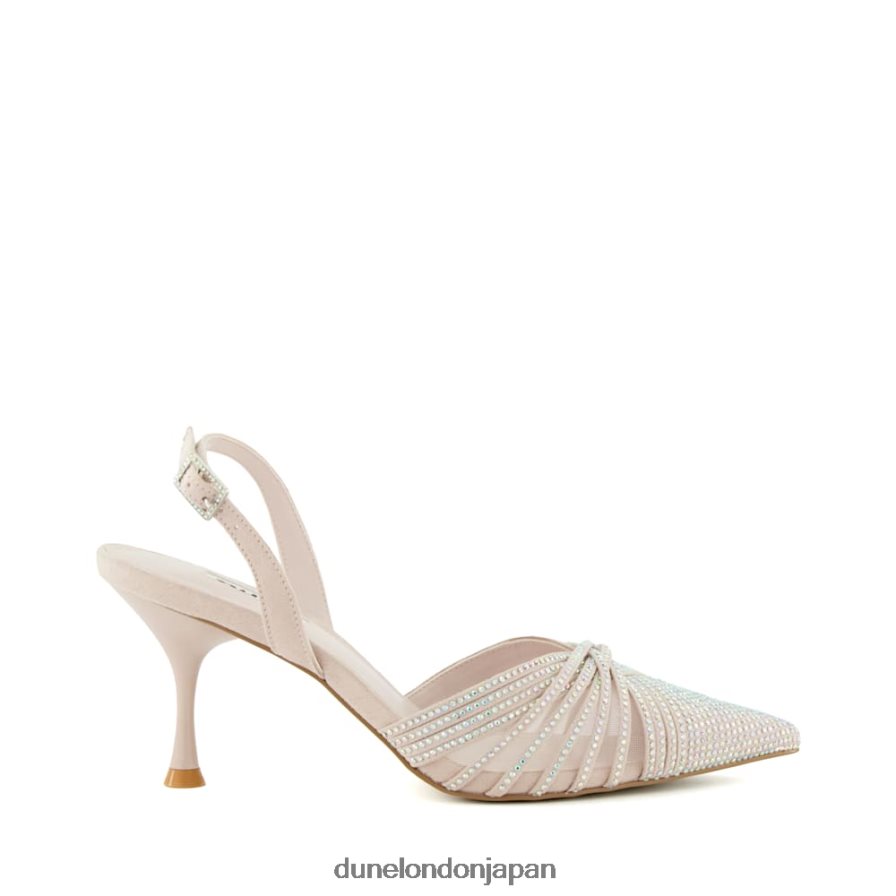 クラウディア ディアマンテメッシュ スリングバック コートシューズ ヌード 女性 Dune London 4JB82R29