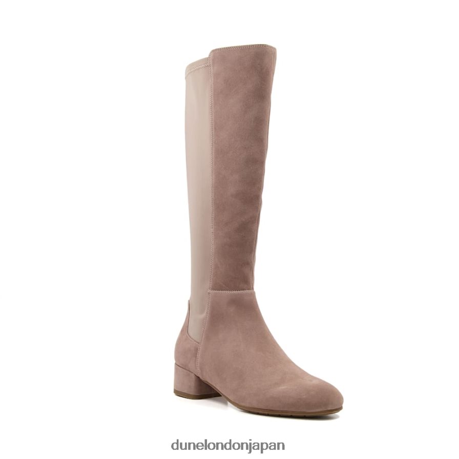 タイラ ストレッチスエード ニーハイブーツ トープ 女性 Dune London 4JB82R300