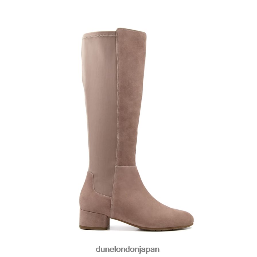 タイラ ストレッチスエード ニーハイブーツ トープ 女性 Dune London 4JB82R300
