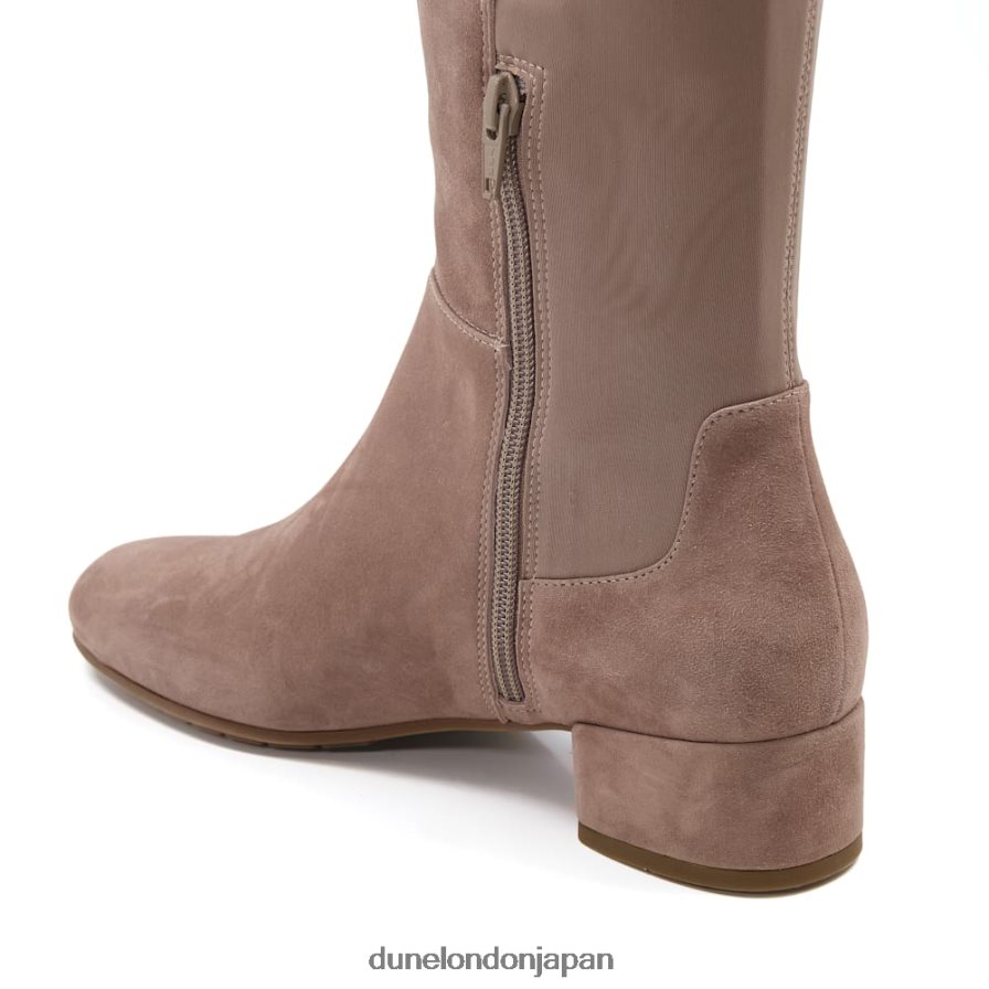 タイラ ストレッチスエード ニーハイブーツ トープ 女性 Dune London 4JB82R300