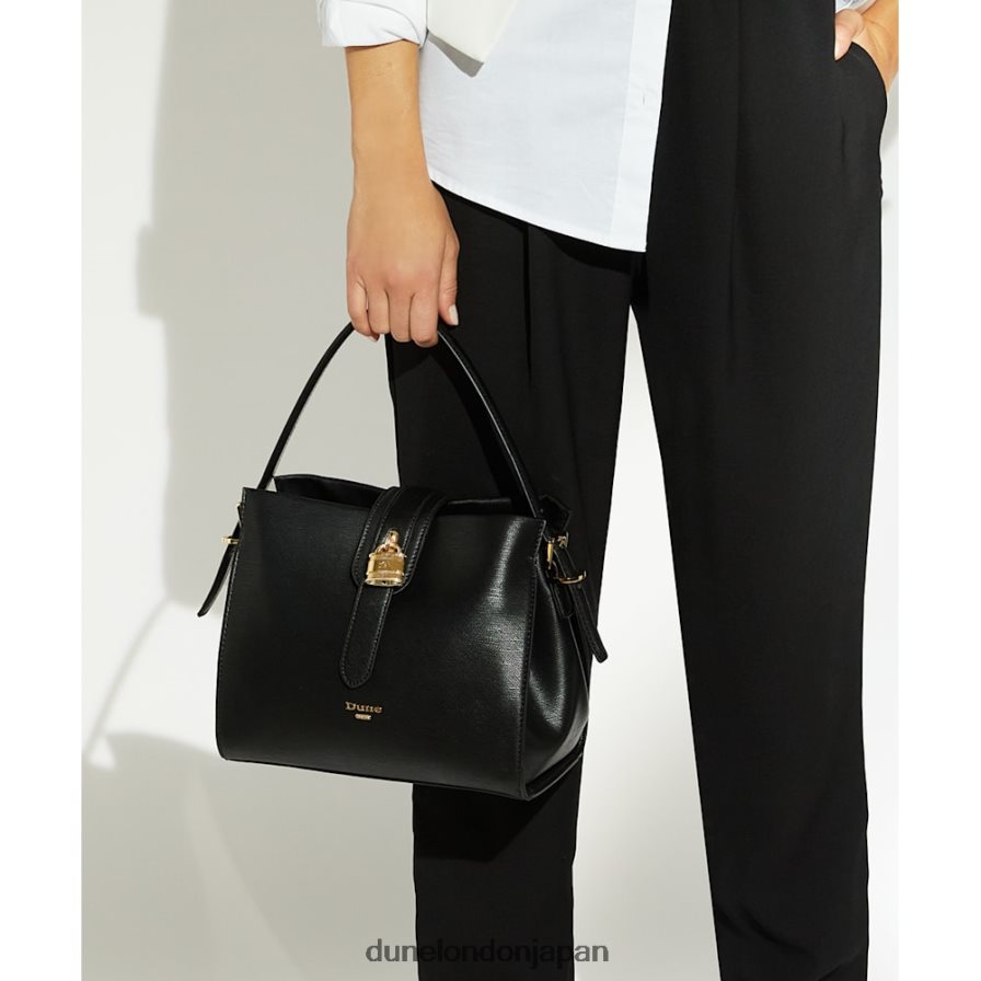 デイトナ 南京錠グラブバッグ 黒 女性 Dune London 4JB82R308