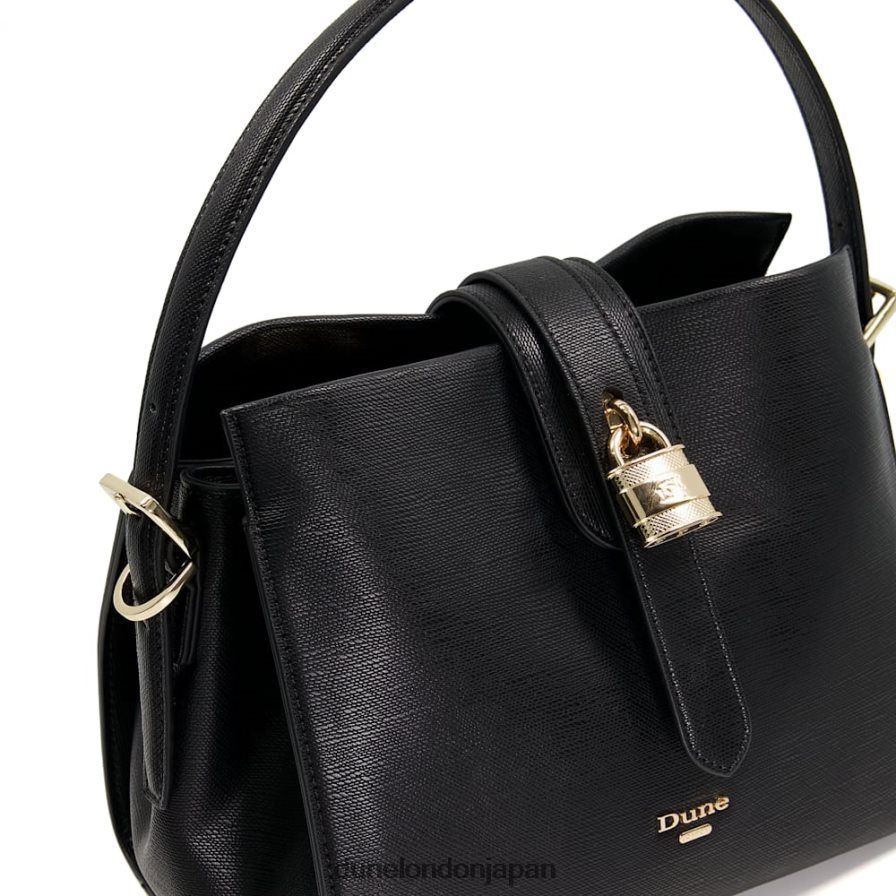 デイトナ 南京錠グラブバッグ 黒 女性 Dune London 4JB82R308