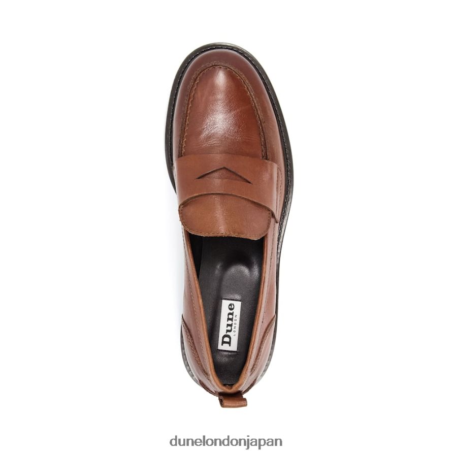 ジーノ ペニーローファー 黄褐色 女性 Dune London 4JB82R312