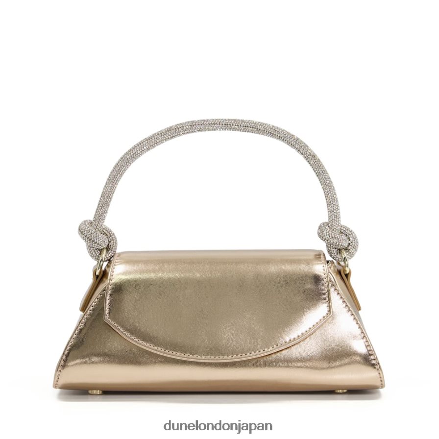 ブリンリー ディアマンテ ノットストラップ グラブバッグ 金 女性 Dune London 4JB82R317