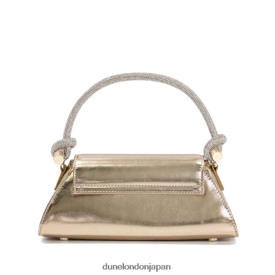 ブリンリー ディアマンテ ノットストラップ グラブバッグ 金 女性 Dune London 4JB82R317