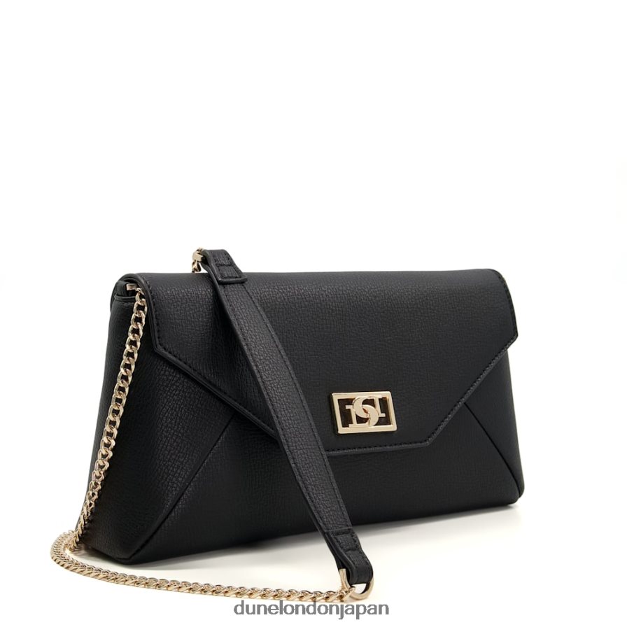 エリシア チェーンハンドルショルダーバッグ 黒 女性 Dune London 4JB82R318