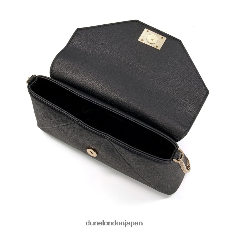 エリシア チェーンハンドルショルダーバッグ 黒 女性 Dune London 4JB82R318