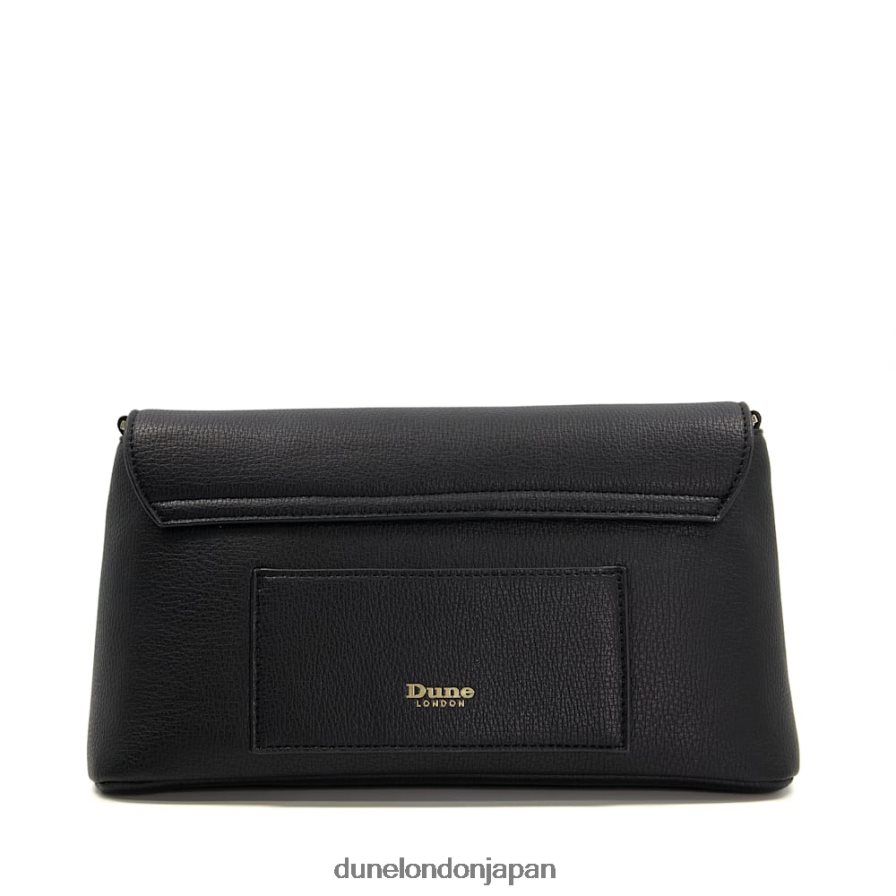 エリシア チェーンハンドルショルダーバッグ 黒 女性 Dune London 4JB82R318