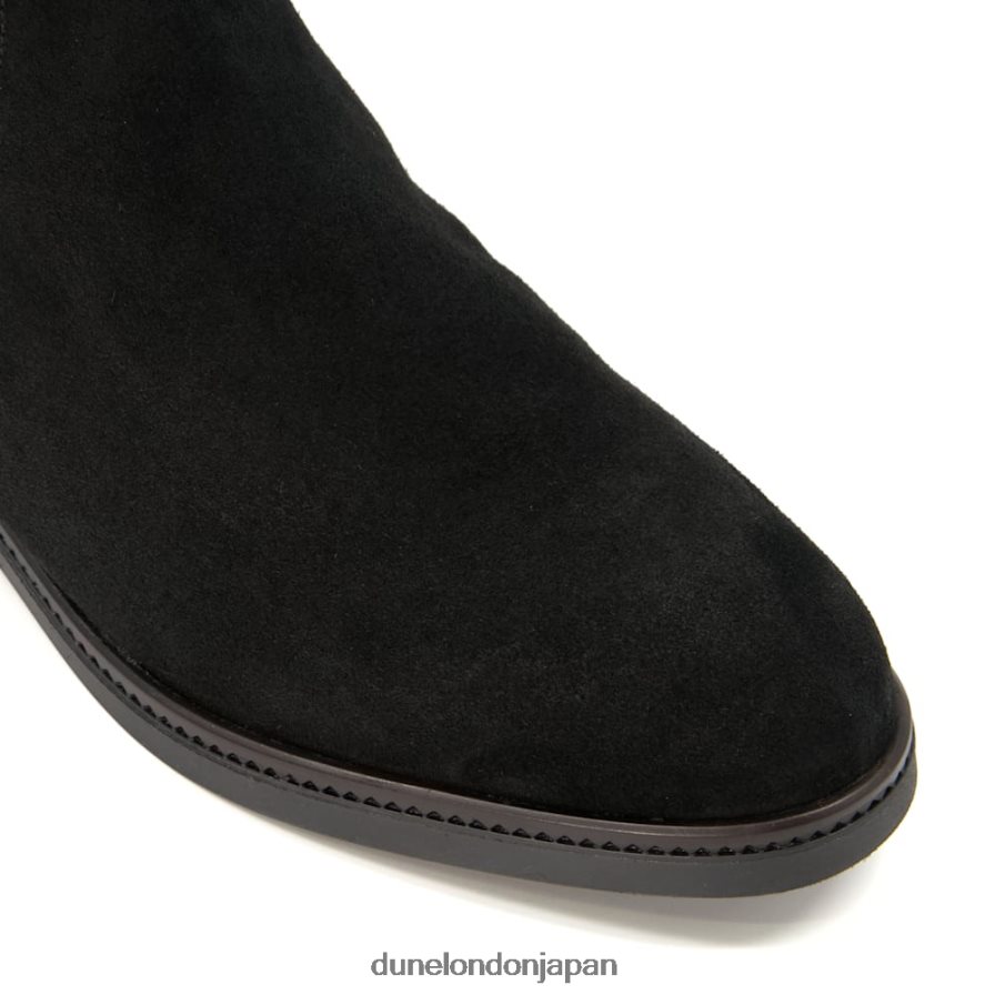 熱帯 膝上ストレッチブーツ 黒 女性 Dune London 4JB82R330