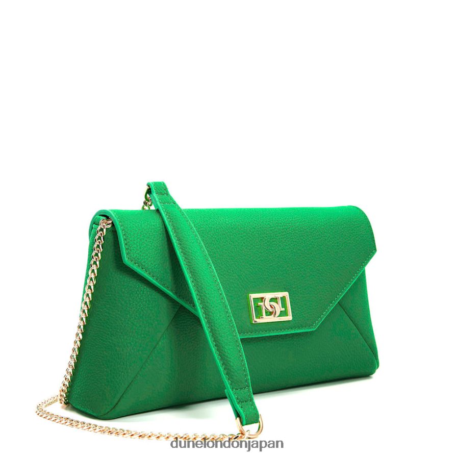 エリシア チェーンハンドルショルダーバッグ 緑 女性 Dune London 4JB82R333