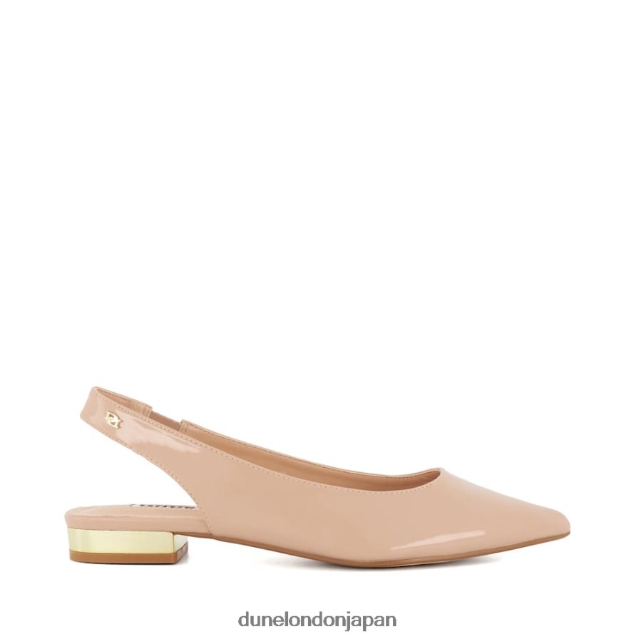 キャラメロ スリングバックバレエパンプス 赤面 女性 Dune London 4JB82R335