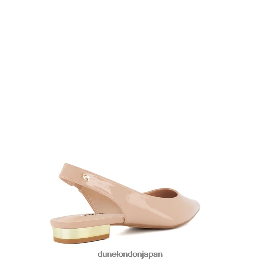 キャラメロ スリングバックバレエパンプス 赤面 女性 Dune London 4JB82R335