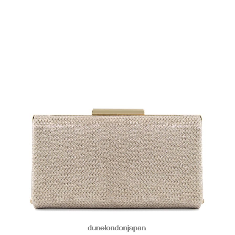 ビニタ グリッタークラッチバッグ 金 女性 Dune London 4JB82R352
