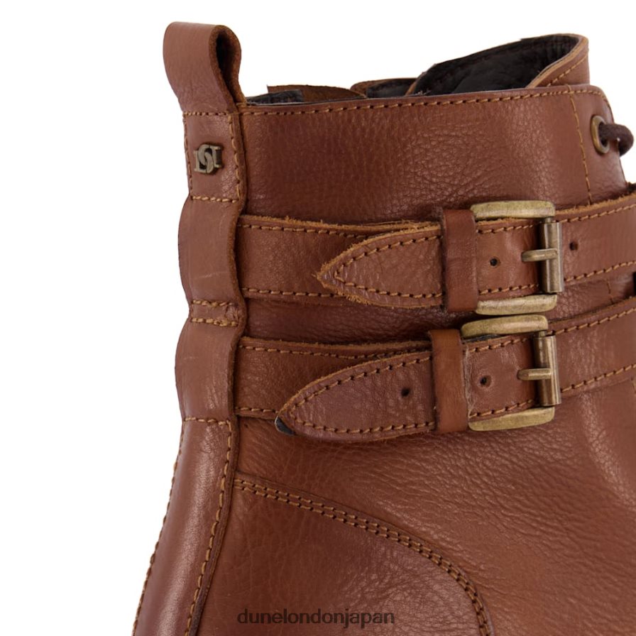 パクサン ワイドフィットバックルディテールアンクルブーツ 黄褐色 女性 Dune London 4JB82R358