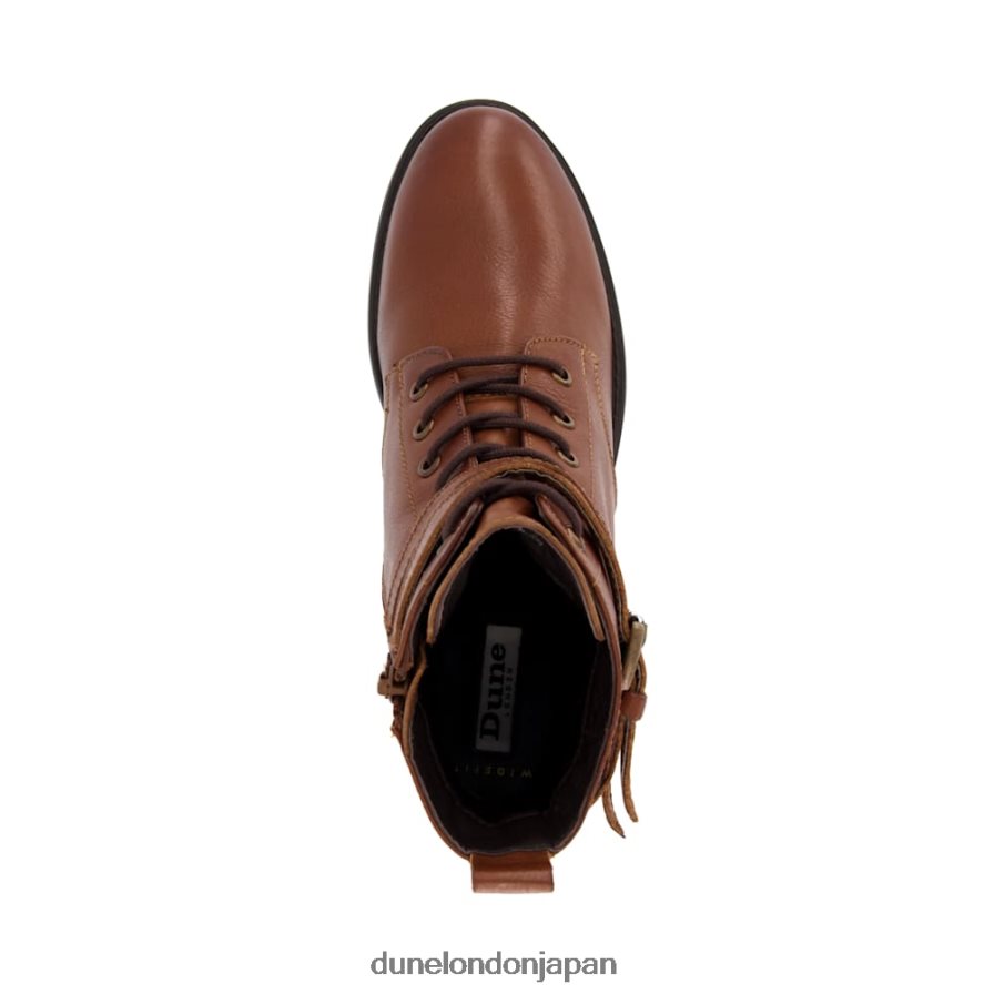 パクサン ワイドフィットバックルディテールアンクルブーツ 黄褐色 女性 Dune London 4JB82R358