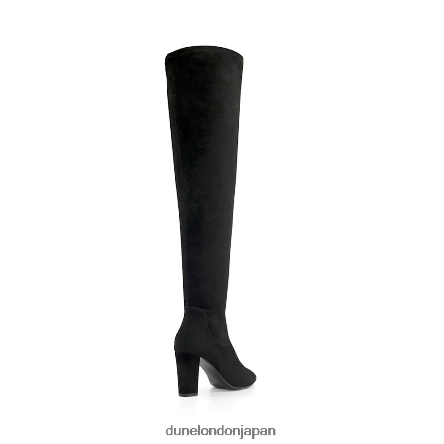 シレル ニーブーツの上でストレッチする 黒 女性 Dune London 4JB82R364