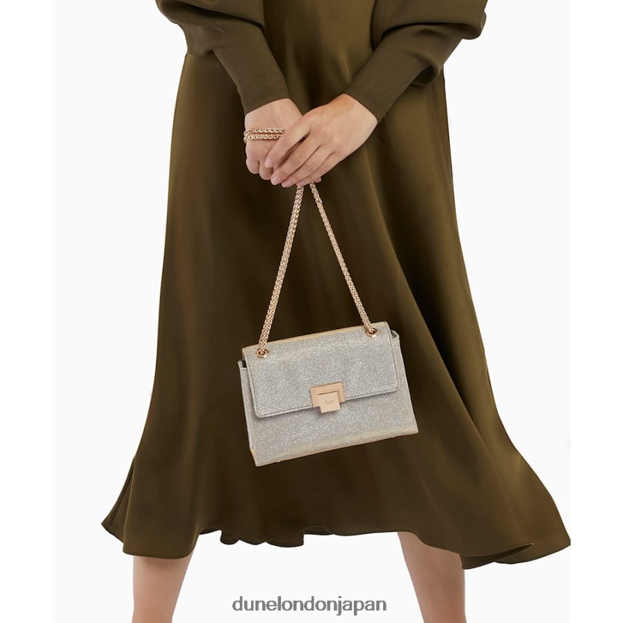 ボンディ チェーンハンドルバッグ 金 女性 Dune London 4JB82R369