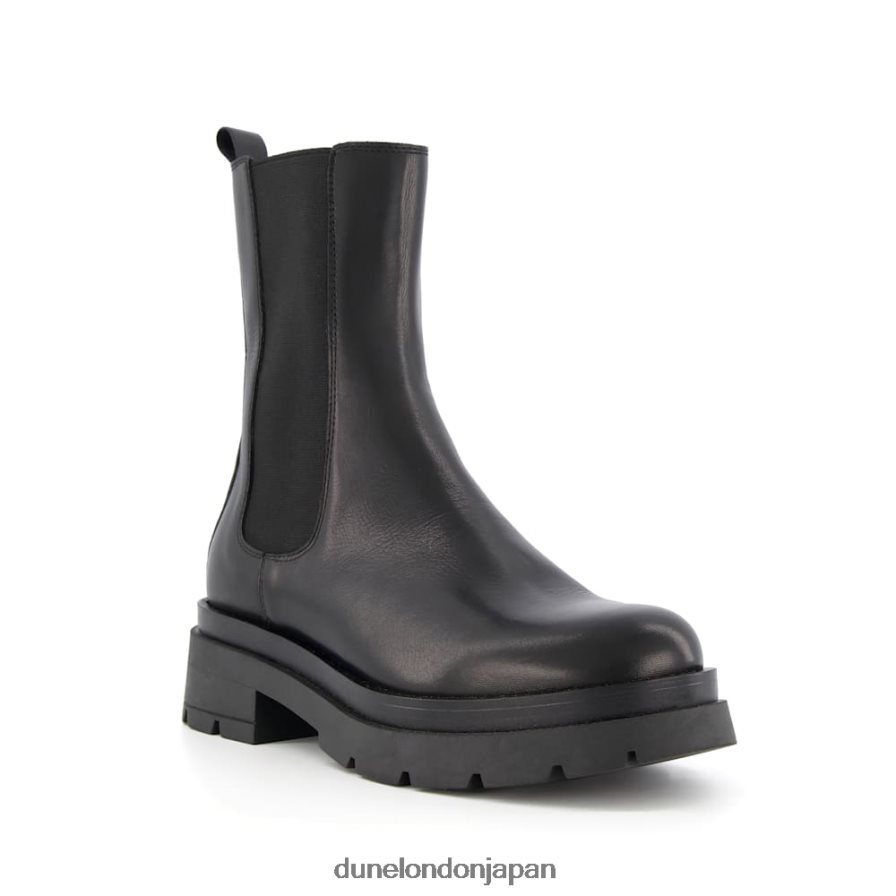 パームズ チャンキーソール チェルシー アンクルブーツ 黒 女性 Dune London 4JB82R371