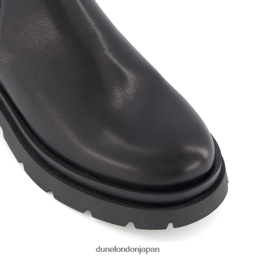 パームズ チャンキーソール チェルシー アンクルブーツ 黒 女性 Dune London 4JB82R371