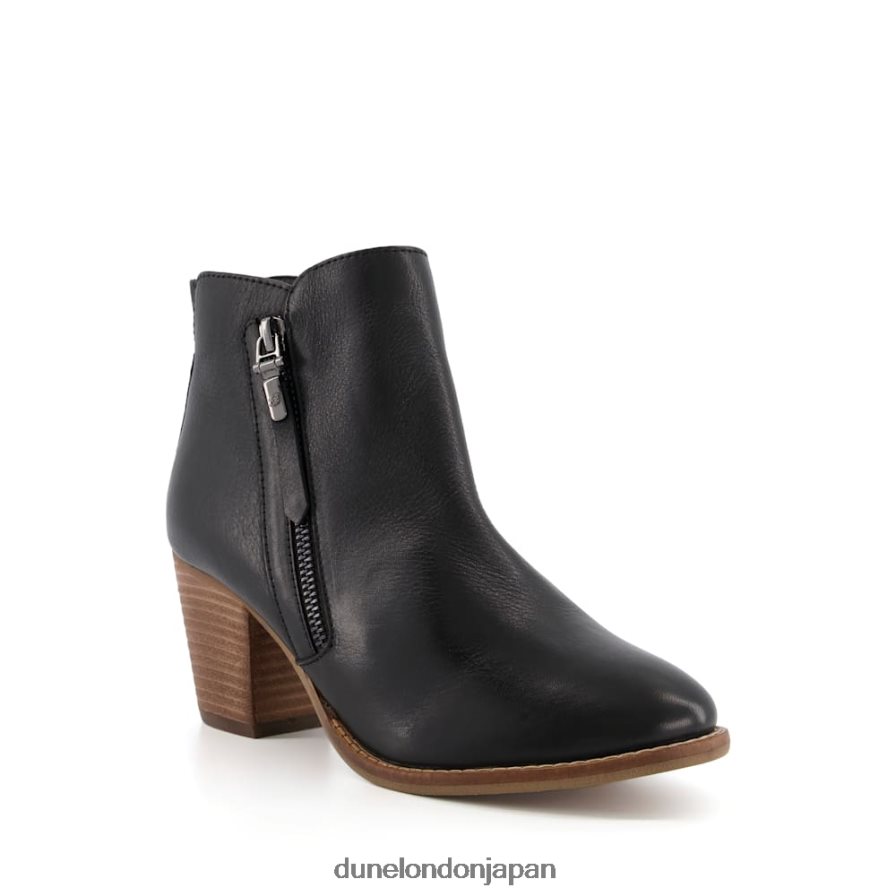 ペイス ウエスタンアンクルブーツ 黒 女性 Dune London 4JB82R375