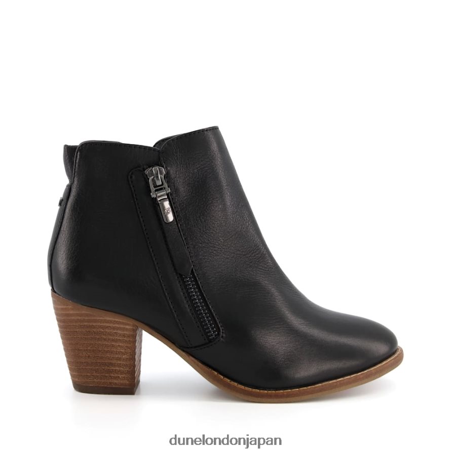 ペイス ウエスタンアンクルブーツ 黒 女性 Dune London 4JB82R375