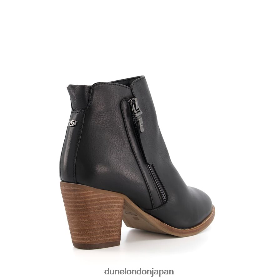 ペイス ウエスタンアンクルブーツ 黒 女性 Dune London 4JB82R375