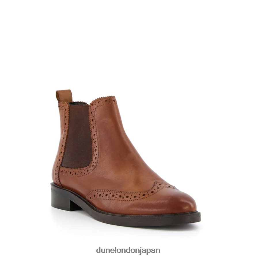 クエスト ブローグディテール チェルシーブーツ 黄褐色 女性 Dune London 4JB82R381