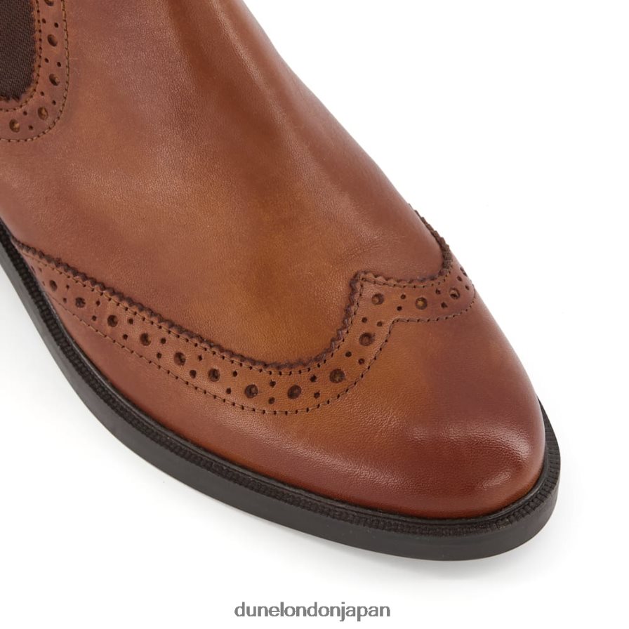 クエスト ブローグディテール チェルシーブーツ 黄褐色 女性 Dune London 4JB82R381