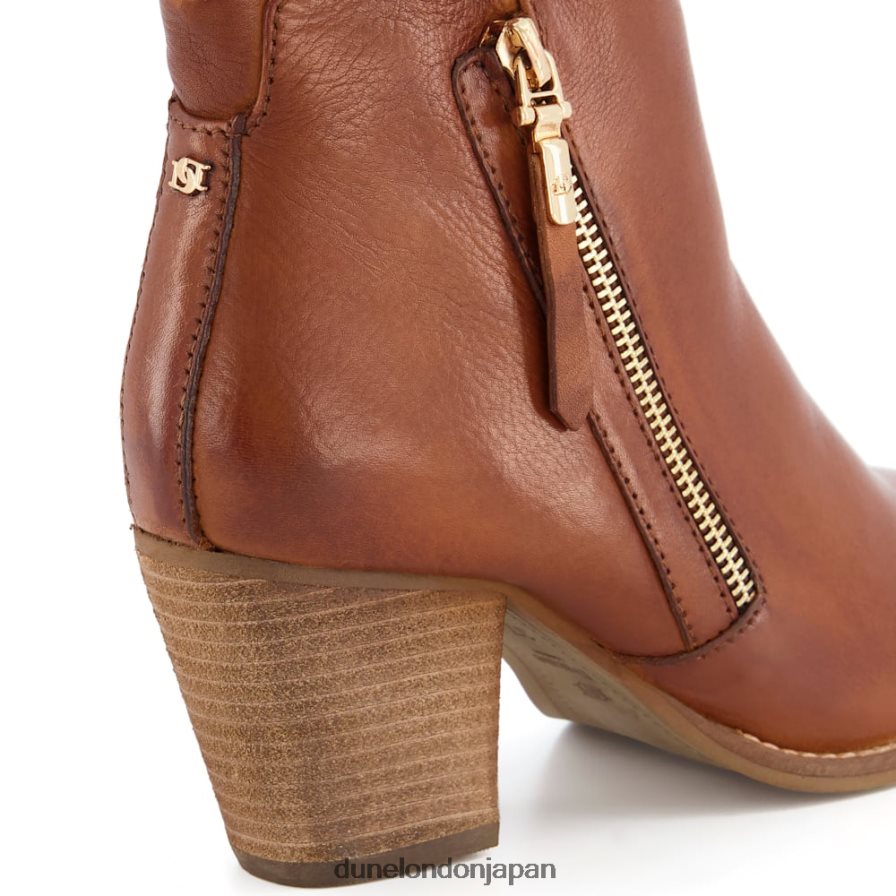 ペイス ウエスタンアンクルブーツ 黄褐色 女性 Dune London 4JB82R383