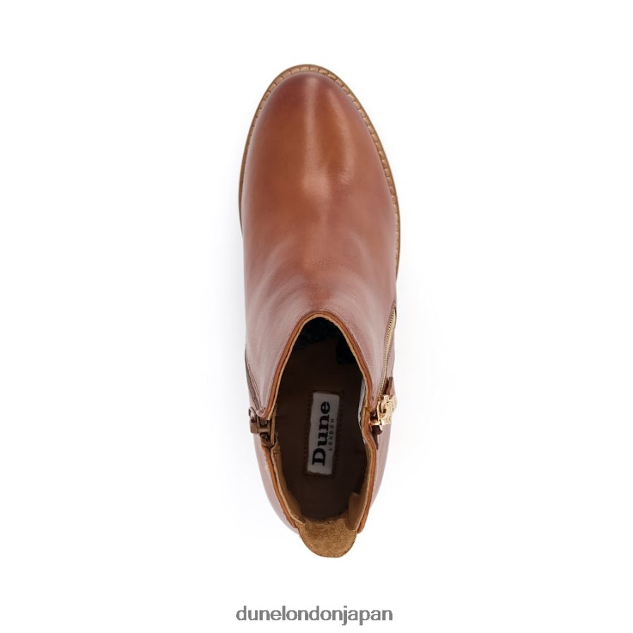 ペイス ウエスタンアンクルブーツ 黄褐色 女性 Dune London 4JB82R383