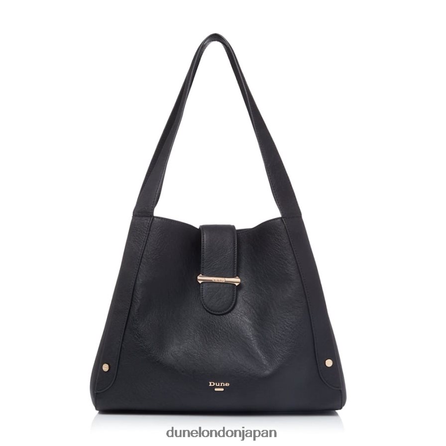 ディクセン だらしないショルダーバッグ 黒 女性 Dune London 4JB82R391