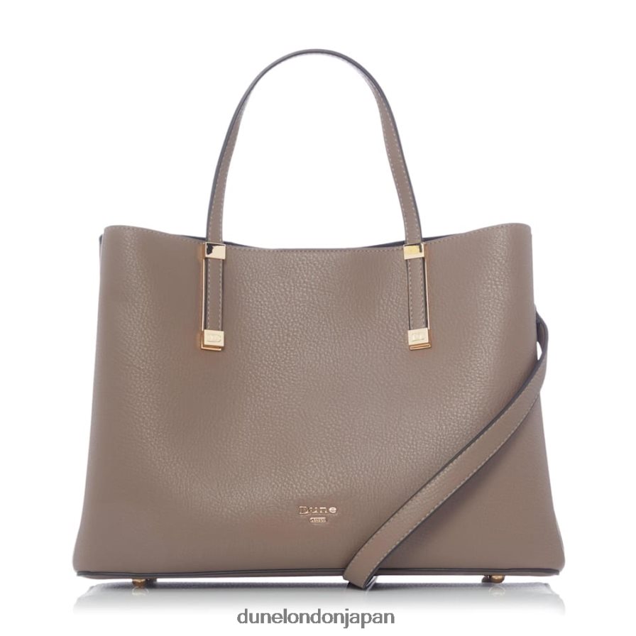 ドリー ロゴハードウェア トートバッグ グレー 女性 Dune London 4JB82R392