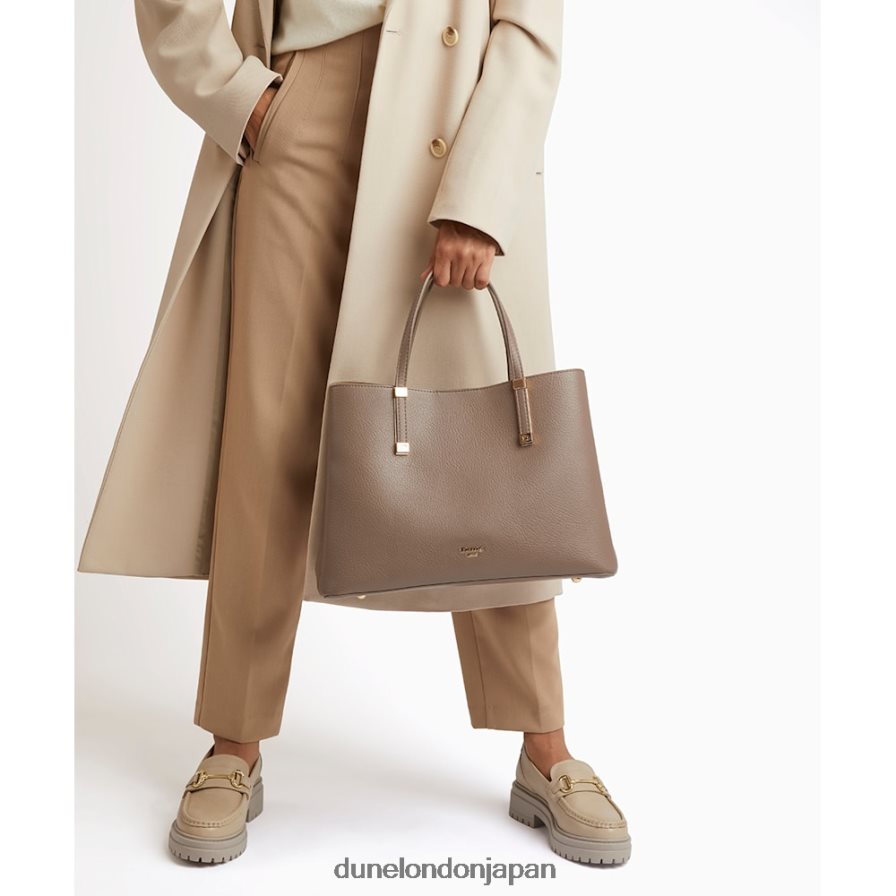 ドリー ロゴハードウェア トートバッグ グレー 女性 Dune London 4JB82R392