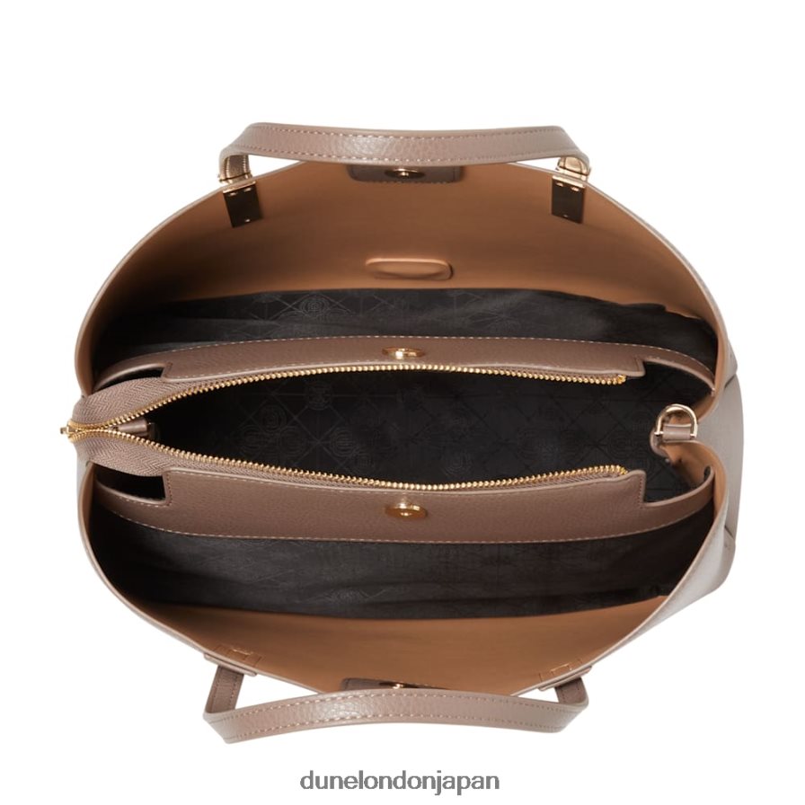 ドリー ロゴハードウェア トートバッグ グレー 女性 Dune London 4JB82R392