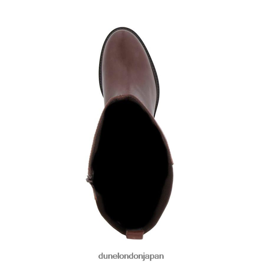 チルディング ニーハイアンクルストラップブーツ 茶色 女性 Dune London 4JB82R417