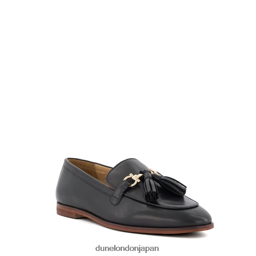 ジャーダ スナッフル＆タッセルトリム ローファー 黒 女性 Dune London 4JB82R419