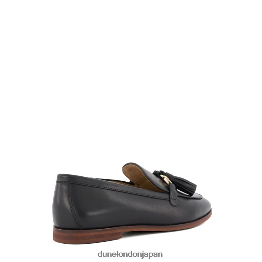 ジャーダ スナッフル＆タッセルトリム ローファー 黒 女性 Dune London 4JB82R419