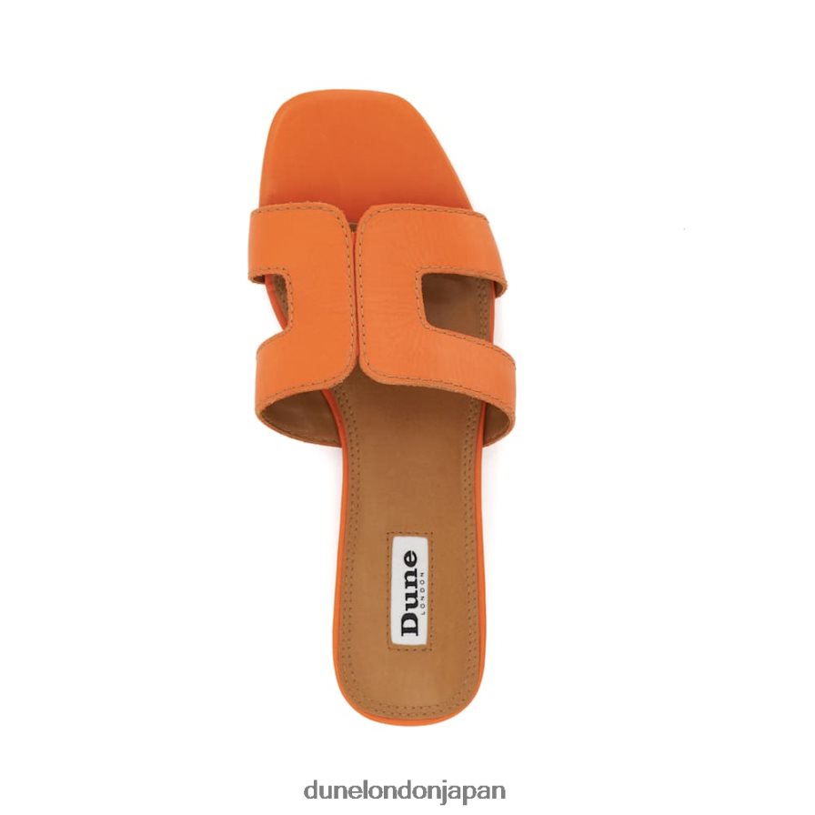 ルーペ スマートスライダーサンダル オレンジ 女性 Dune London 4JB82R425