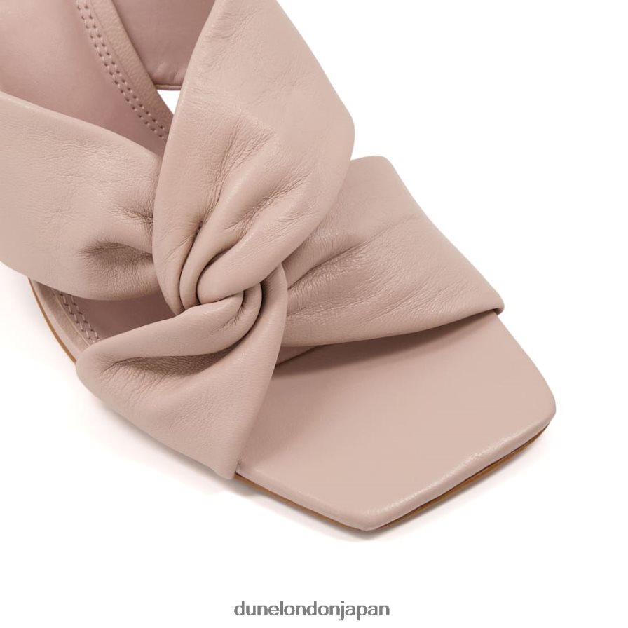 磁石 ワイドフィットノットミュールサンダル 生成り 女性 Dune London 4JB82R427