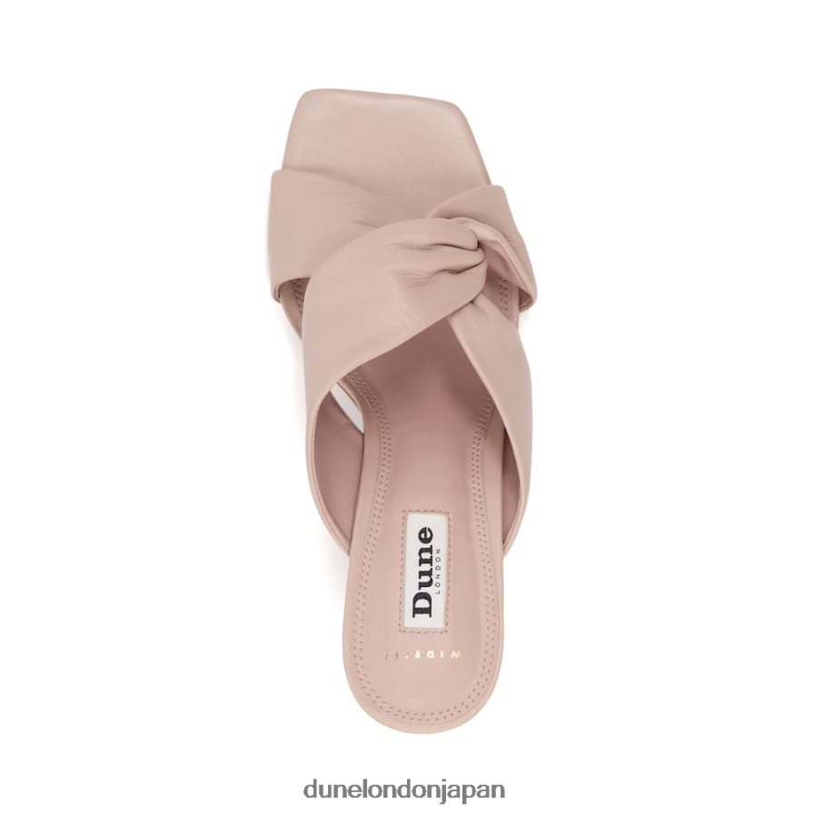 磁石 ワイドフィットノットミュールサンダル 生成り 女性 Dune London 4JB82R427