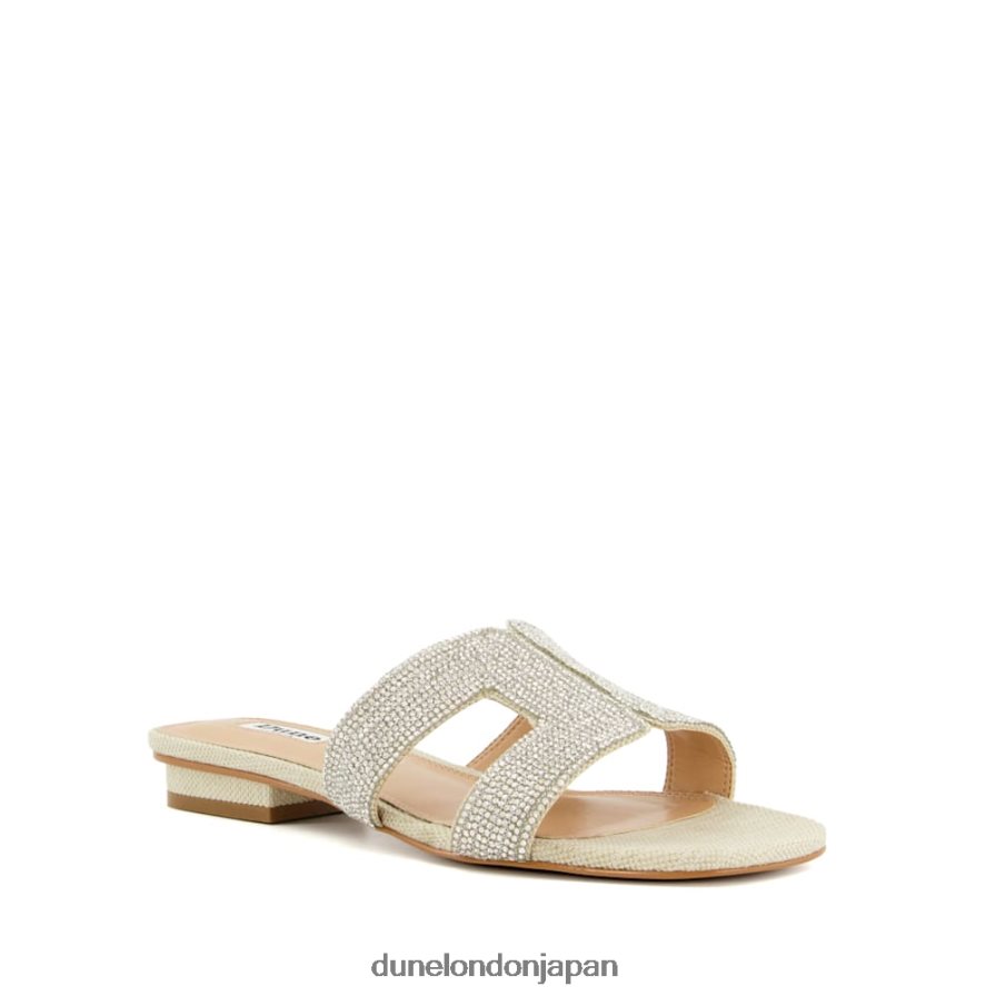 ルーペ ディアマンテ フラットスライダー 銀 女性 Dune London 4JB82R430