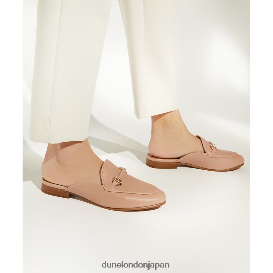 光った スナッフルトリム バックレスローファー 赤面 女性 Dune London 4JB82R432
