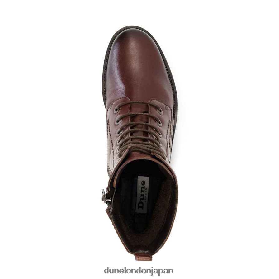 プレストーン クリートソール レースアップ ハイカーブーツ 茶色 女性 Dune London 4JB82R441