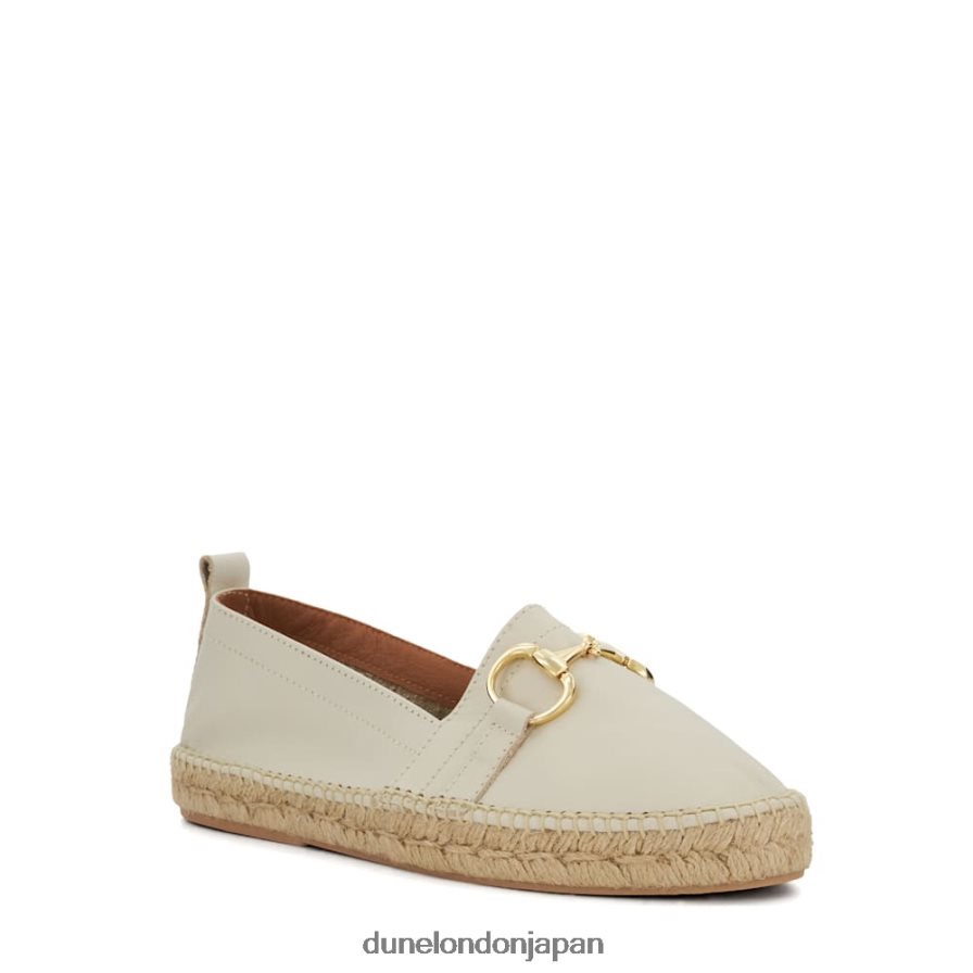 グアバ スナッフルトリム フラット エスパドリーユ 白 女性 Dune London 4JB82R444