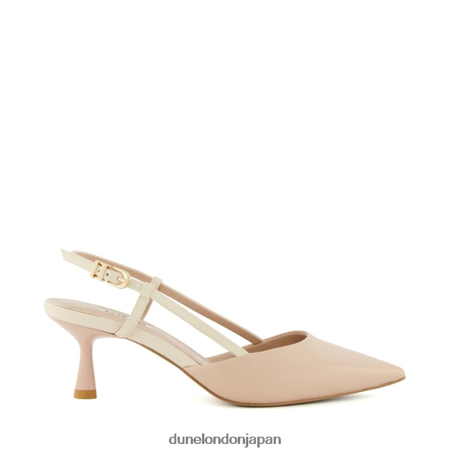 分類する フレアヒール スリングバック コートシューズ ヌード 女性 Dune London 4JB82R446