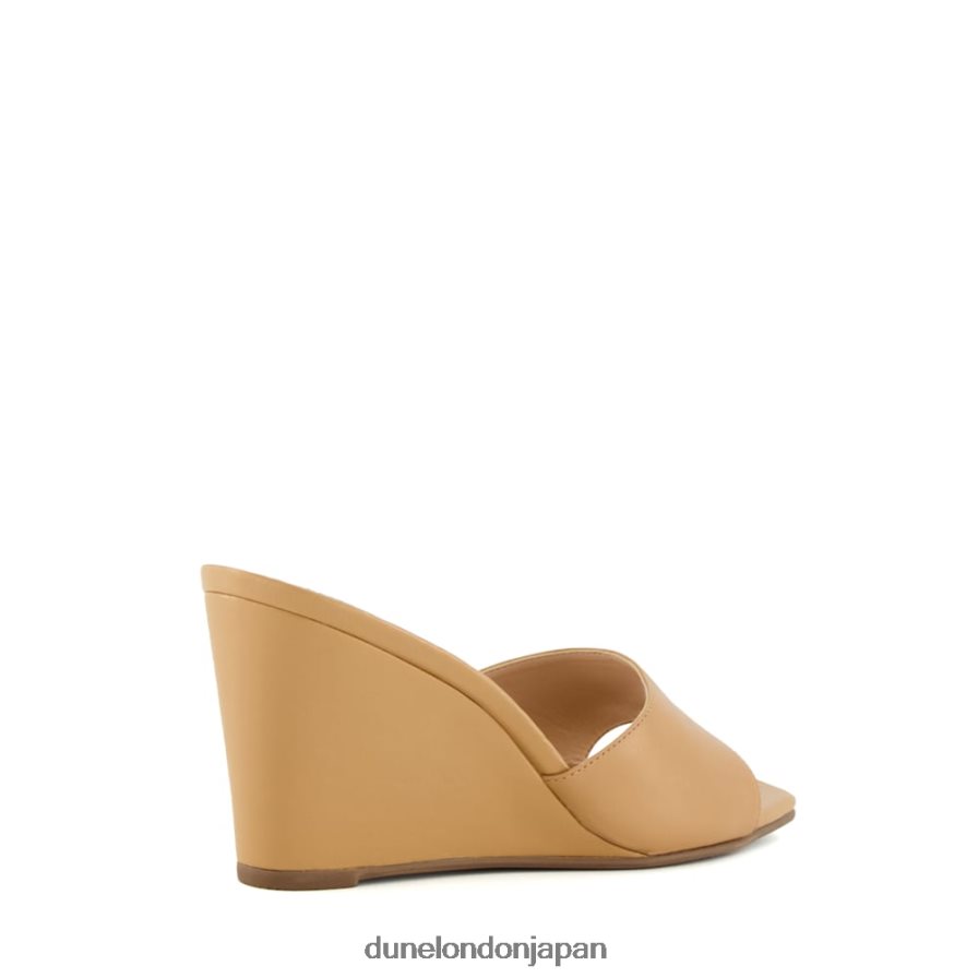モーテル オープントゥウェッジミュール キャメル 女性 Dune London 4JB82R454
