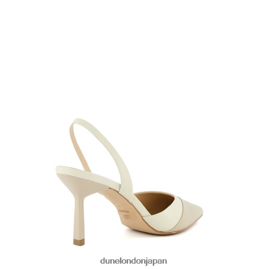 運動 スリングバックコートシューズ 生成り 女性 Dune London 4JB82R467