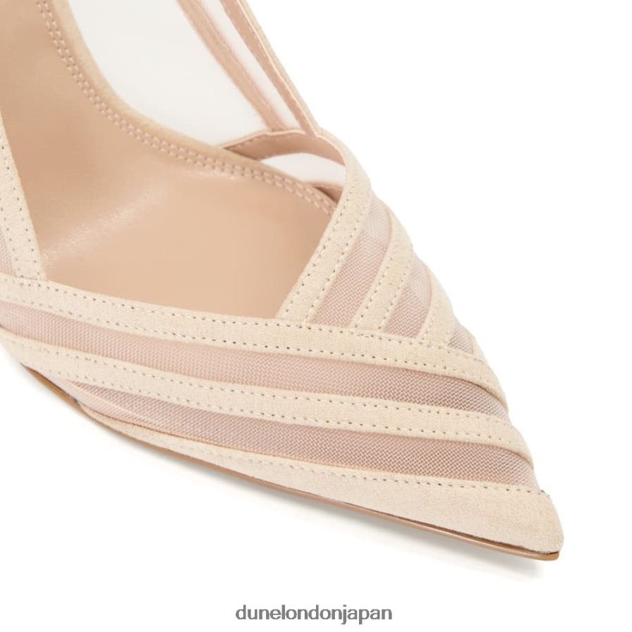 軸 メッシュトリム コートシューズ ヌード 女性 Dune London 4JB82R473