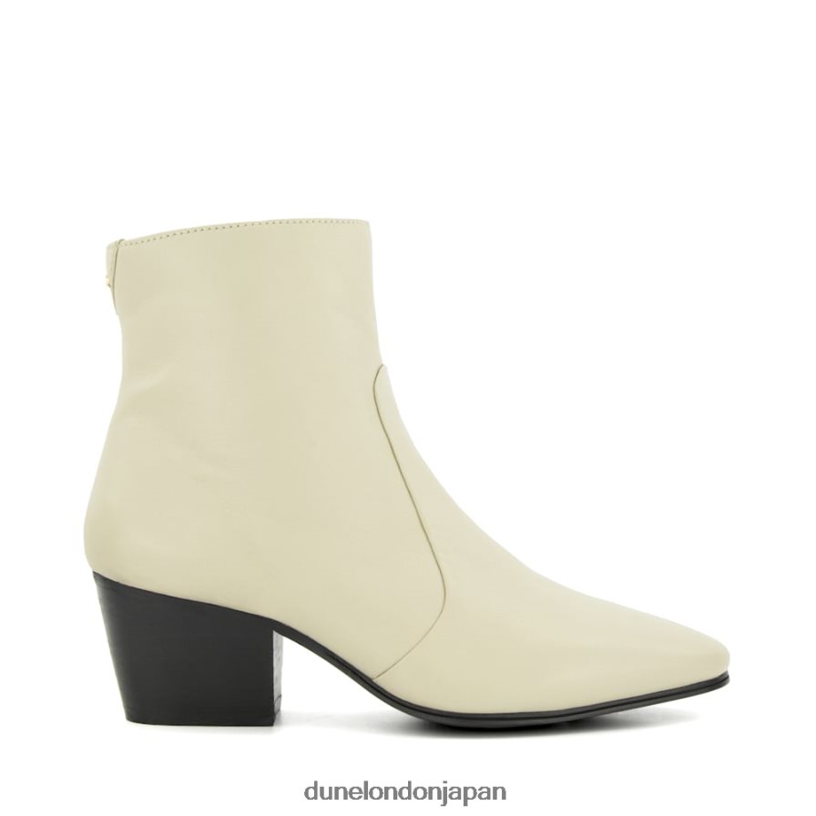 パティオ レザーアンクルブーツ 生成り 女性 Dune London 4JB82R484